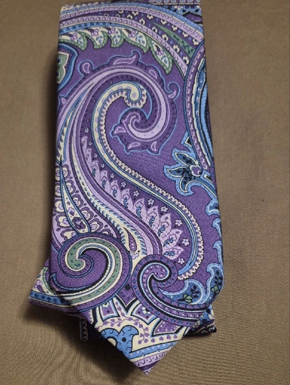 Countess Mara Purple Paisley Silk Tie